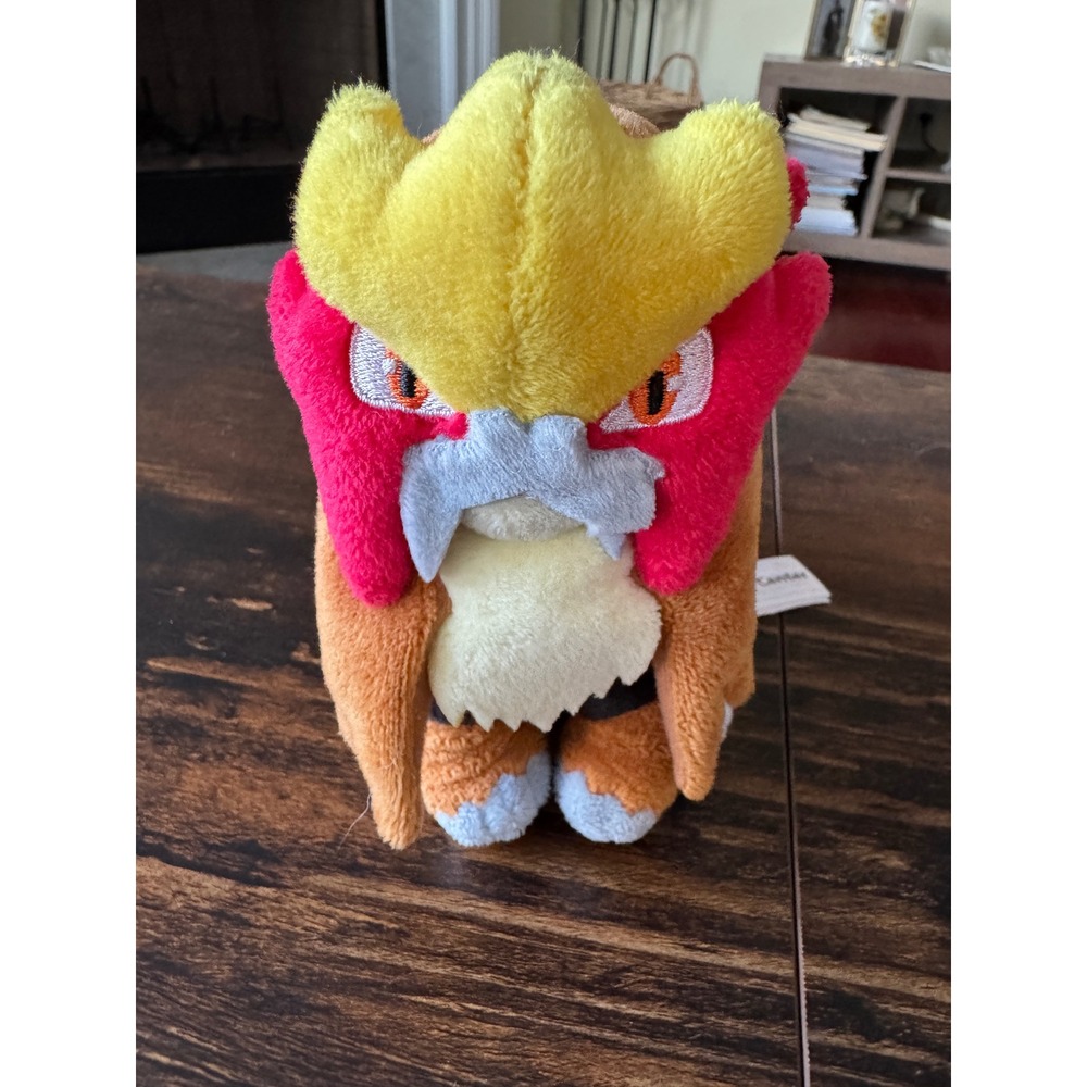 Pokemon Center Entei Plush Legendary Dog Stuffed Animal Toy Johto Region 6 Inch